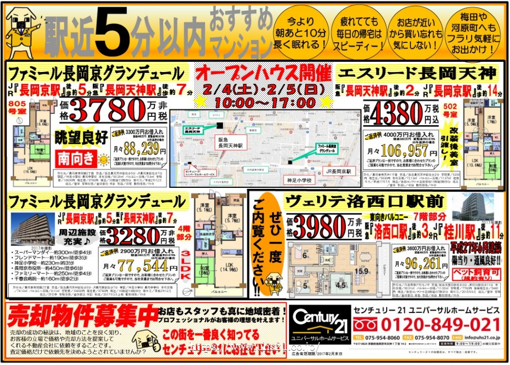 2月4日入 折り込み広告 裏
