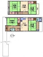 阪急『東向日駅』とＪＲ『向日町駅』の２ＷＡＹアクセス！
全室６帖以上の５ＤＫ！リフォームのご相談も承っております！
周辺施設も充実で生活便利な立地♪