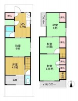 長岡京市、向日市、大山崎町を専門　ユニバーサルホームサービス 閑静な住宅街で南向きの為、陽当たり・通風良好！
徒歩圏内に生活施設が充実しております！
長法寺小学校まで徒歩４分とお子様の通学も安心です♪