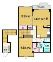 ＪＲ『長岡京駅』徒歩２分、阪急『長岡天神駅』徒歩１０分の駅チカ２ＷＡＹアクセス！
全室６帖以上の２ＬＤＫ！設備も充実♪