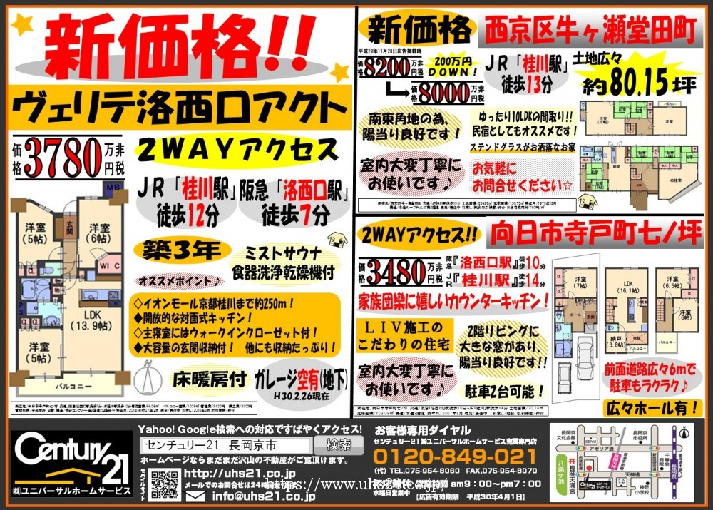 2018年3月3日折込み広告