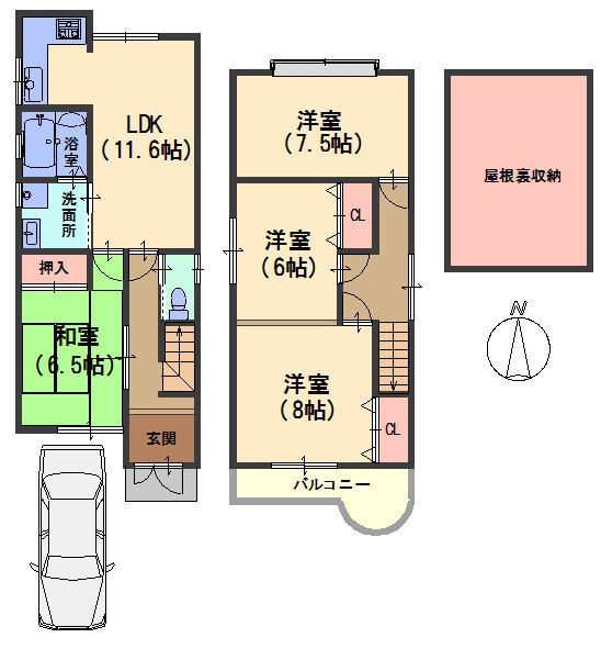 物件詳細 オーナーチェンジ物件 事務所として賃貸中 スーパー万代羽束師店まで徒歩2分 約90m と お買い物に便利 普通自動車1台駐車可 前道約6mで駐車もらくらく 京都市伏見区 4ldk